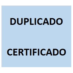 DUPLICADO CERTIFICADO